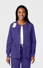 800 WonderWORK Manteau Unisexe avec Col Rond et Fermature à Pression