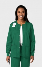 800 WonderWORK Manteau Unisexe avec Col Rond et Fermature à Pression