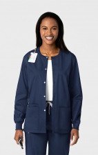 800 WonderWORK Manteau Unisexe avec Col Rond et Fermature à Pression