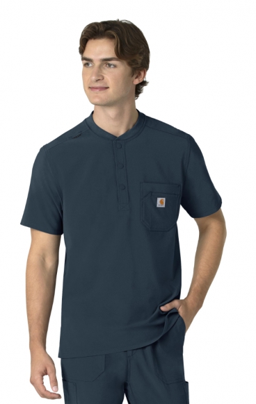 *FINAL SALE L C16310 Carhartt Cross-Flex Men's Henley Scrub Top