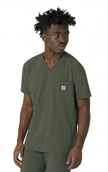 *VENTE FINALE L C16410 Carhartt Force Cross-Flex Haut à Col en V avec 3 Poches pour Hommes 