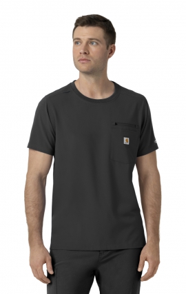 C16510 Carhartt Force Cross-Flex Men's Crew Neck Scrub Top