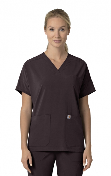 *FINAL SALE 2XL C13110 Carhartt Force Cross-Flex Women's Modern Oversized V-Neck Top