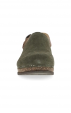 Merrin Olive Embossed Suede Mule Agrafée à Talon Sanglé  pour Femmes par Dansko