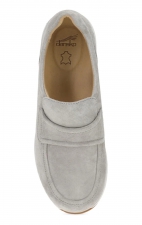Clementine Light Grey Nubuck Casual Sneaker for Women by Dansko