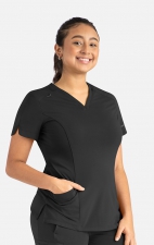 20302 Focus Haut à Col en V avec Ourlet Croisé par Maevn