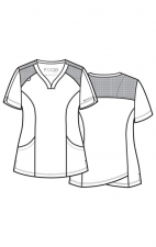 20302 Focus Haut à Col en V avec Ourlet Croisé par Maevn