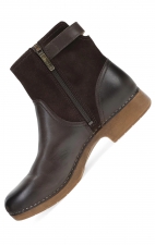 Monique Chocolate Burnished Calf Boot for Women by Dansko
