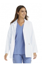 5073 Maevn Momentum Women's Notched Collar Lab Coat