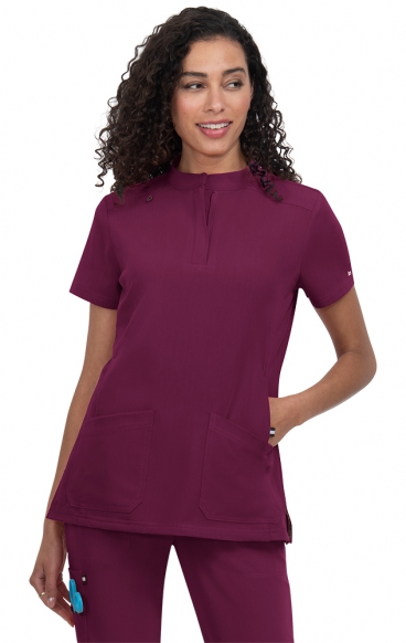 *FINAL SALE L1081 koi Next Gen Driven Mandarin Collar Top