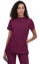 1081 koi Next Gen Driven Mandarin Collar Top