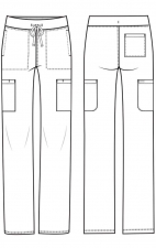 CK096 Achieve Straight Leg Cargo Pant by Cherokee