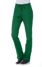 9716T Tall Red Panda Pantalon à Taille Demi Élastique pour Femmes par Maevn