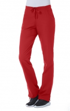9716T Tall Red Panda Pantalon à Taille Demi Élastique pour Femmes par Maevn