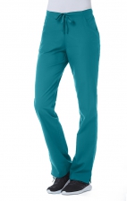 9716T Tall Red Panda Pantalon à Taille Demi Élastique pour Femmes par Maevn