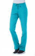 9716T Tall Red Panda Pantalon à Taille Demi Élastique pour Femmes par Maevn