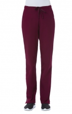 9716T Tall Red Panda Pantalon à Taille Demi Élastique pour Femmes par Maevn