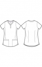 2167 Healing Hands Purple Label Jane Y-Neck Top