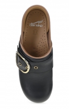 Pearson Black Tumbled Buckled Professional Clog by Dansko