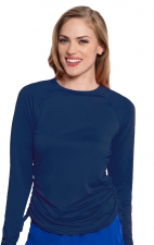 MC700 Amp Haut Underscrub Froncé Longueur Réglable à manches Longues par Med Couture