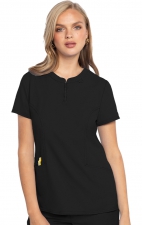 MC609 Insight Haut Henley Col Zippé par Med Couture