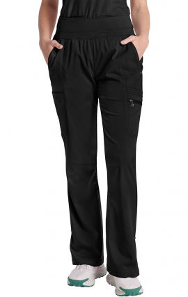 HH002 Purple Label Tina Pantalon Cargo &agrave; Jambe Bootcut et Taille Yoga par Healing Hands