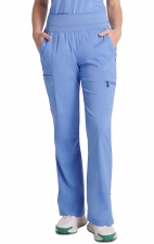 HH002 Purple Label Tina Pantalon Cargo à Jambe Bootcut et Taille Yoga par Healing Hands