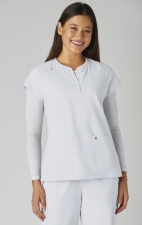 C102 Reese Split Neck Top from Cureology by koi