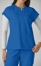 C102 Reese Split Neck Top from Cureology by koi