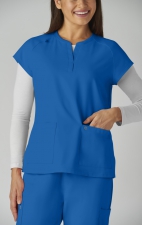 C102 Reese Split Neck Top from Cureology by koi