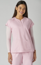 C102 Reese Split Neck Top from Cureology by koi