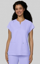 C102 Reese Split Neck Top from Cureology by koi