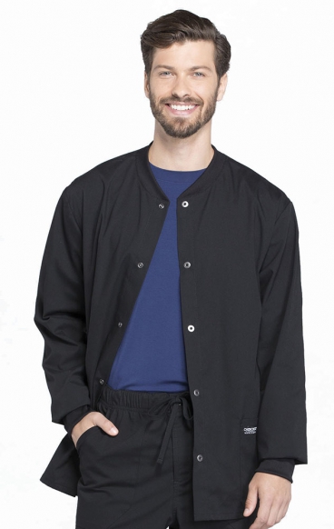 *VENTE FINALE XL WW360 Workwear Professionals Veste &agrave; Fermature de Pression pour Hommes par Cherokee