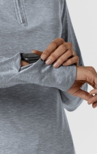 2239 Layers Quarter-Zip Long Sleeve Scrub Top by WINK