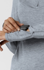 2239 Layers Quarter-Zip Long Sleeve Scrub Top by WINK