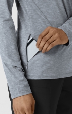 2239 Layers Quarter-Zip Long Sleeve Scrub Top by WINK