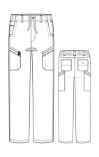 C56418 Carhartt Ripstop Rugged Flex Men's Straight Leg Cargo Scrub Pants