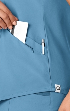 6134 WonderWink Renew Haut à col en V pour femmes