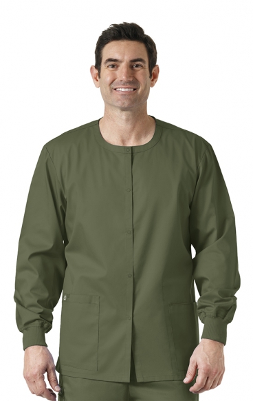 *VENTE FINALE 3XL 800 WORK Manteau Unisexe &agrave; Col Rond et Fermature &agrave; Pression par WINK