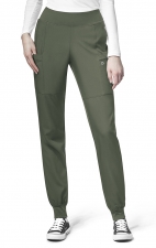 5555 W123 by WonderWink - Comfort Waist Cargo Jogger Scrub Pants - Inseam: Regular: 31"