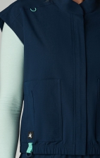 476 Solis Gilet à Fermeture Éclair avec Col Mandarin 'Eloise' par koi