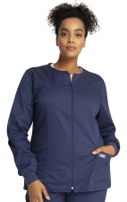 4315 Workwear Core Stretch Veste Zippée à Col Rond de Cherokee