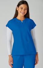 C102 Reese Split Neck Top from Cureology by koi