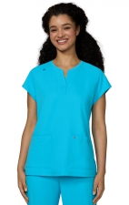 C102 Reese Split Neck Top from Cureology by koi