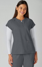 C102 Reese Split Neck Top from Cureology by koi