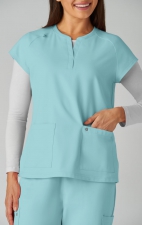 C102 Reese Split Neck Top from Cureology by koi