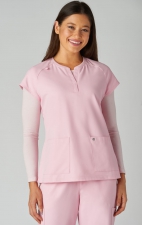 C102 Reese Split Neck Top from Cureology by koi