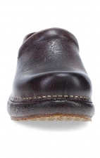 Platform Pro Brown Tooled Slip Reistant Clog for Women by Dansko 