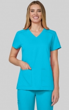 C101 Cureology Cardi Modern 2 Pocket V-Neck Top by koi