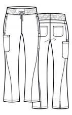 2903 Embrace Pantalon Nora Bootcut avec 7 Poches par Maevn